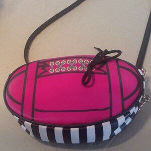 Betsey Johnson Luv Pink Football Purse